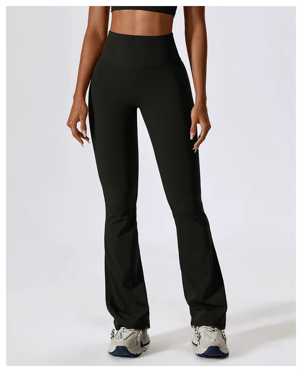 Legging Flare Cintura Alta Boca De Sino