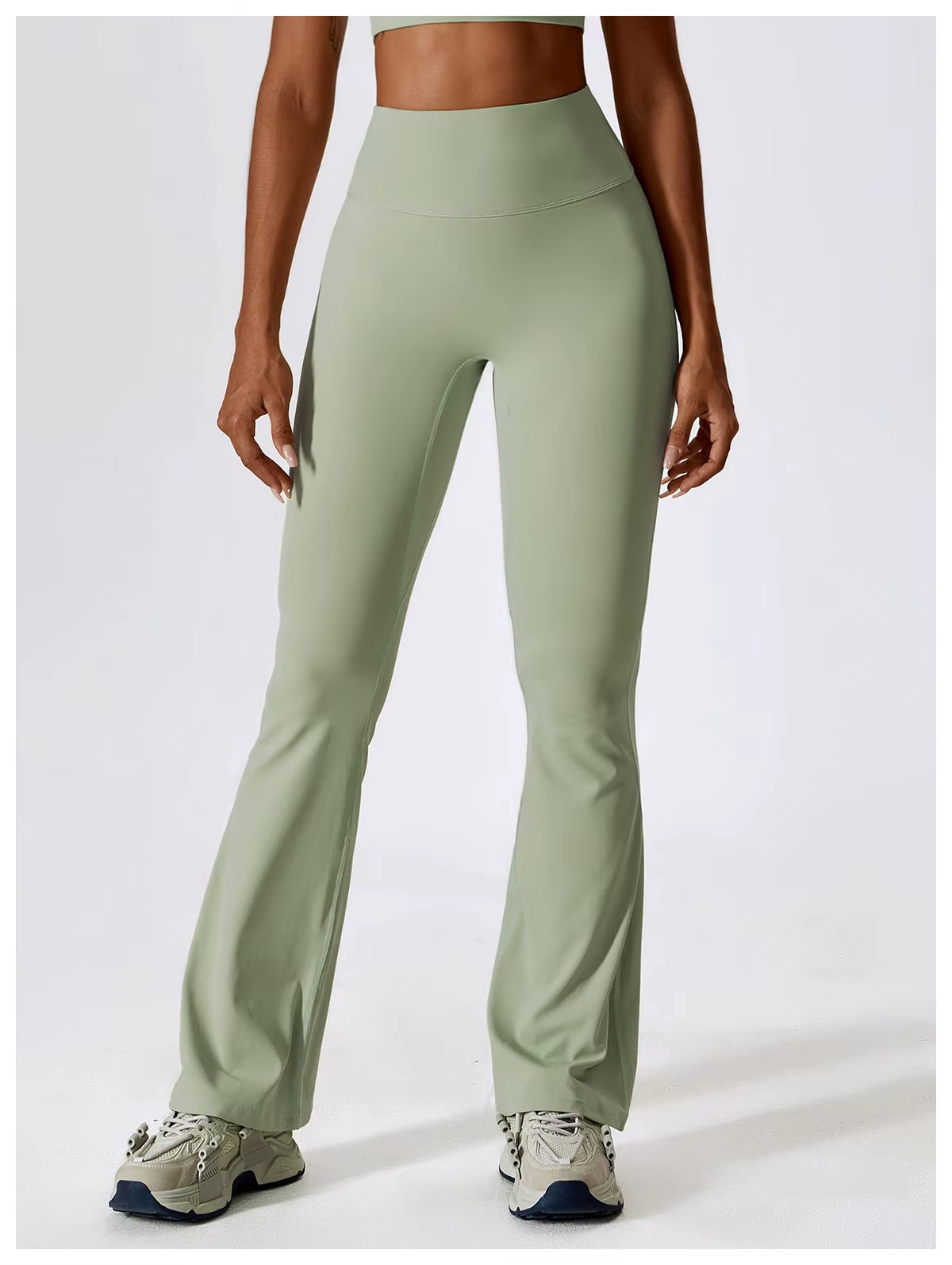 Legging Flare Cintura Alta Boca De Sino