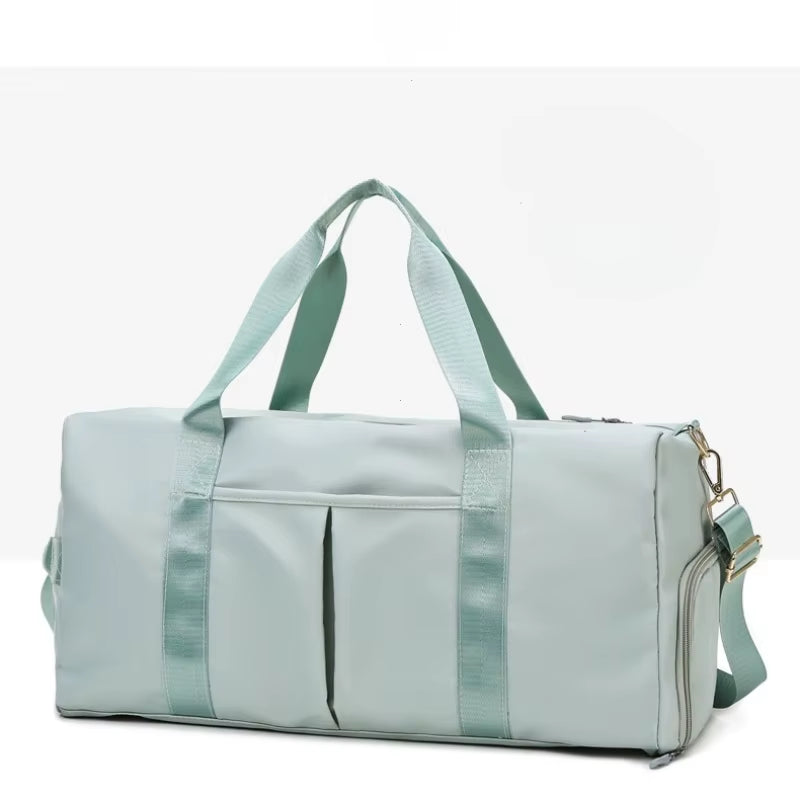 Bolsa De Academia Impermeável Com Porta-Tapete E Compartimento Para Tênis