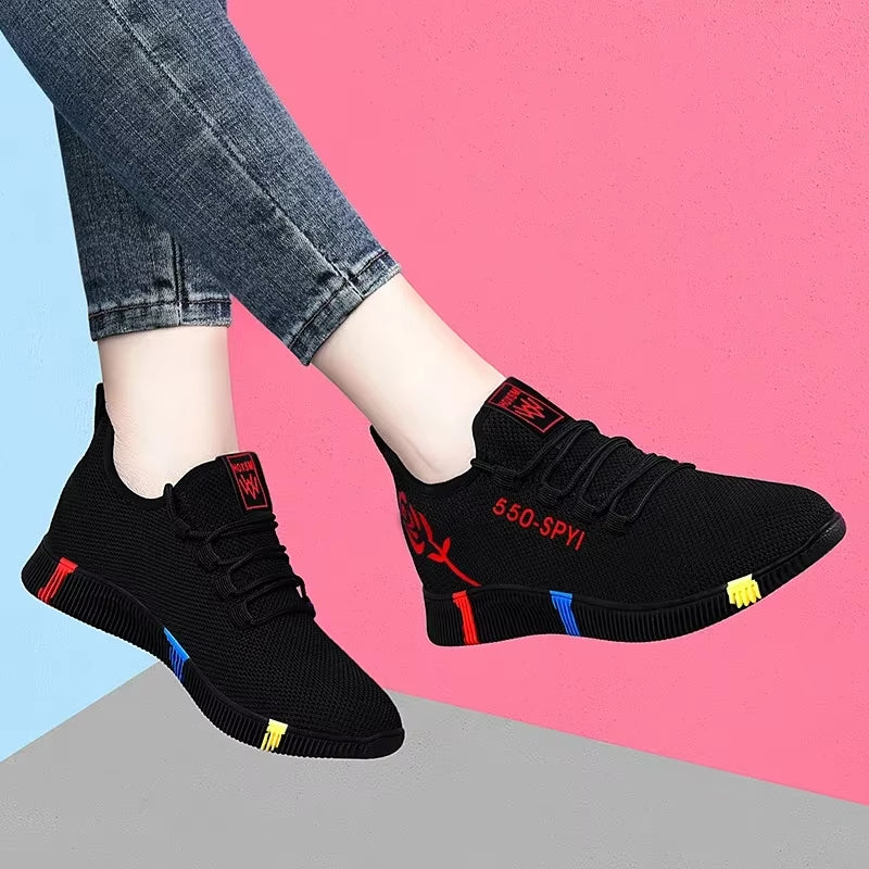 Tênis Feminino Plataforma Air Mesh Leve