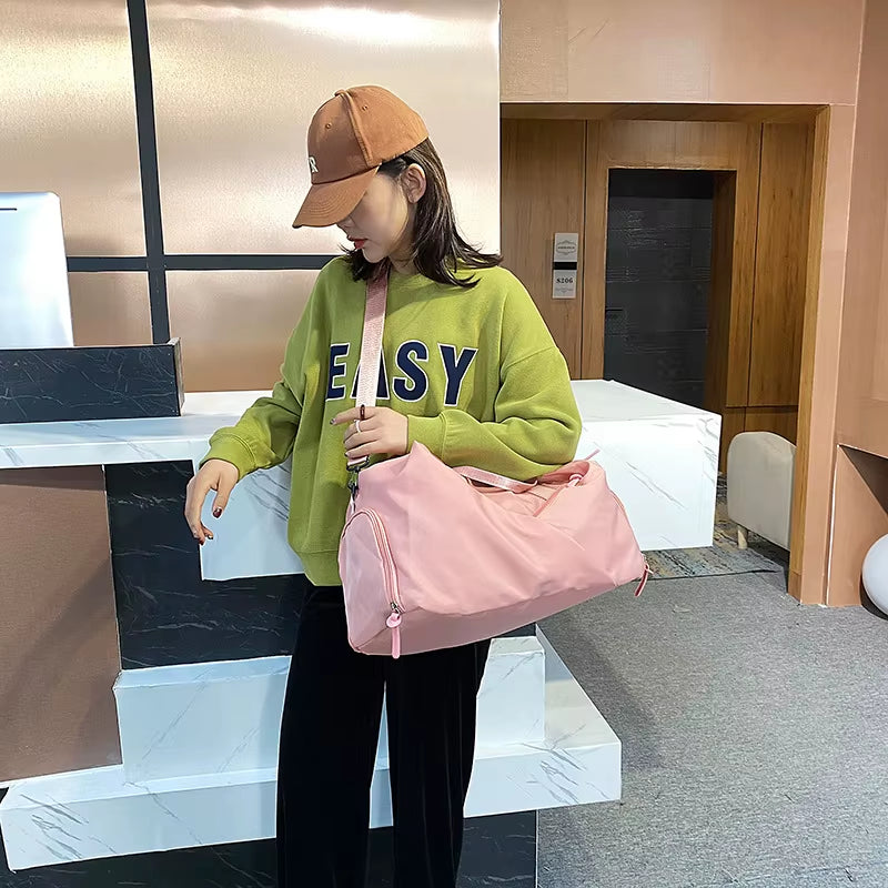 Bolsa Fitness Feminina Multifunção Com Separação Seco E Molhado