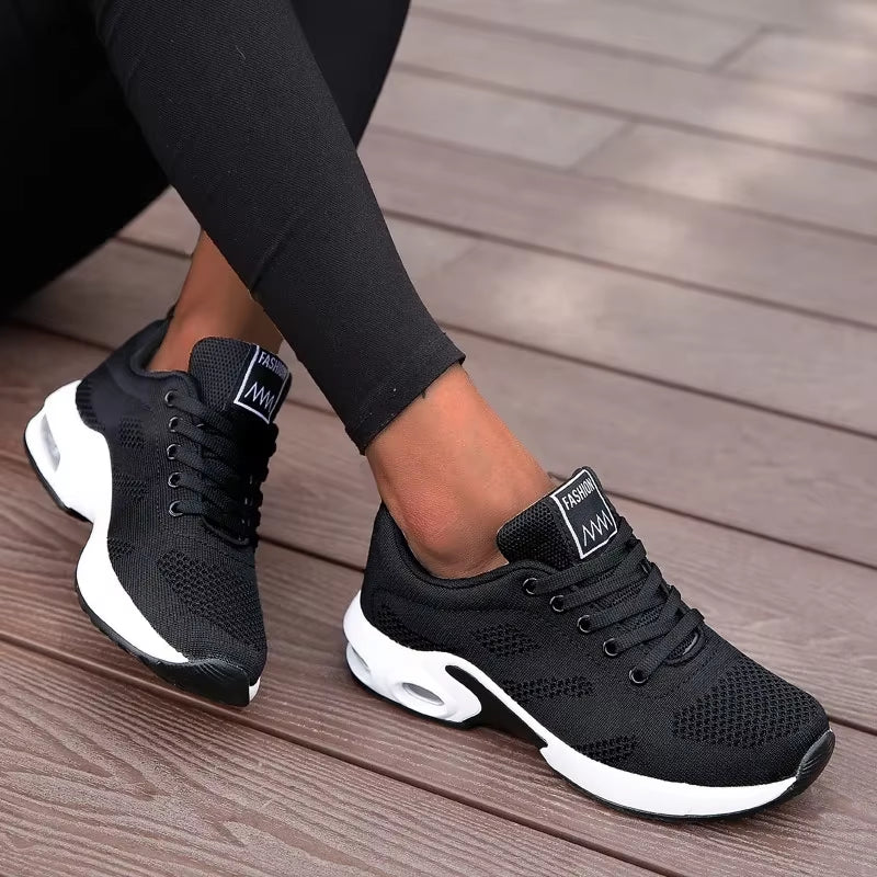 Tênis Feminino Plataforma Chunky Respirável