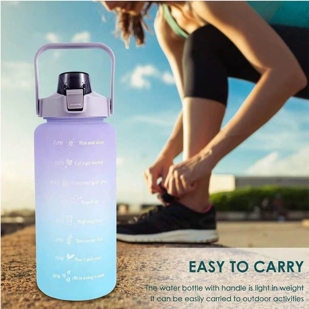 Garrafa Motivacional 2L Com Marcação De Horário