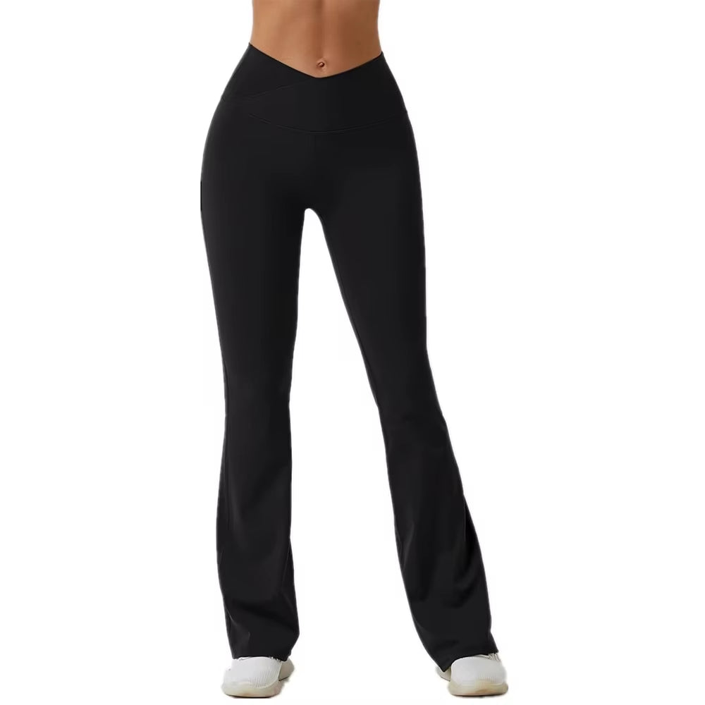 Legging Flare Cintura Alta Boca De Sino