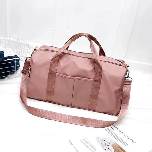 Bolsa De Academia Impermeável Com Porta-Tapete E Compartimento Para Tênis