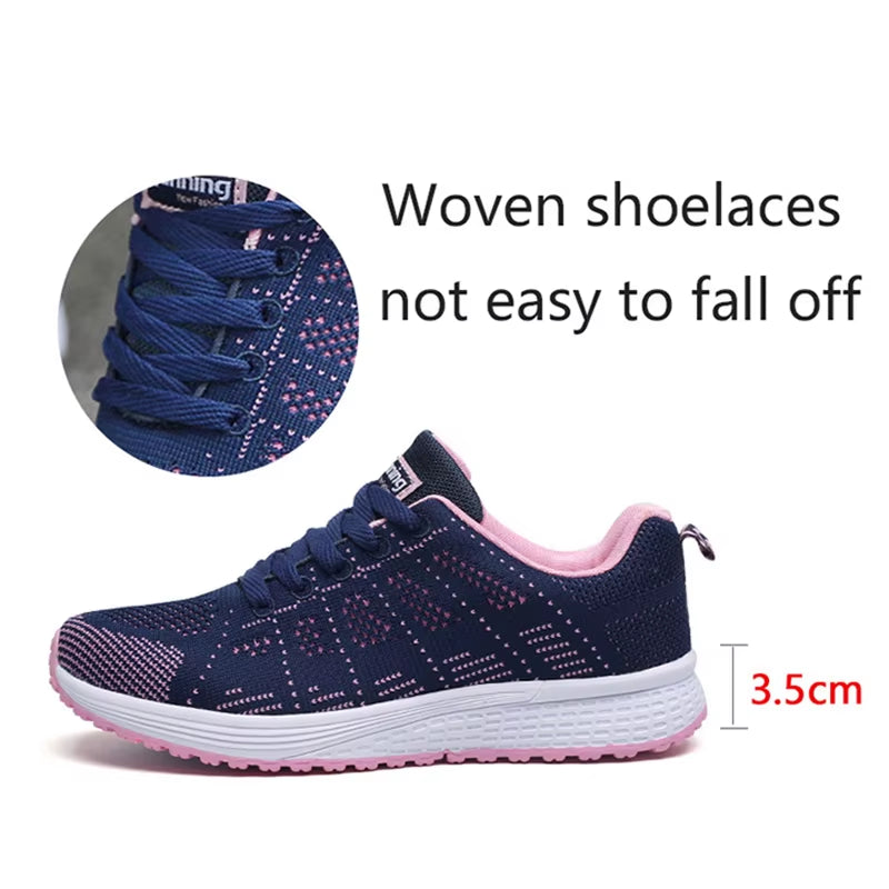 Tênis Feminino Casual Air Mesh Respirável