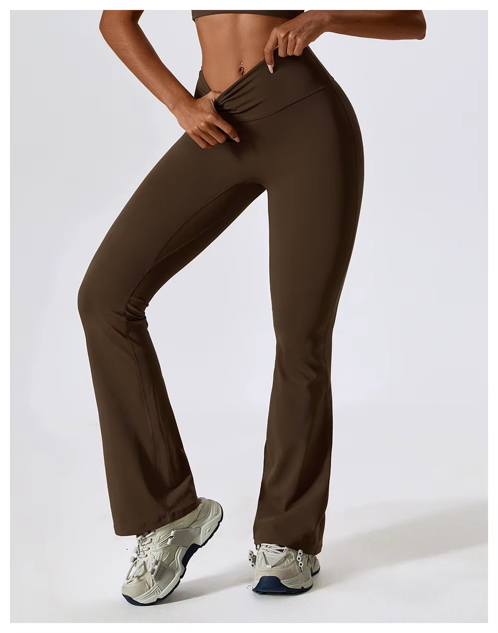 Legging Flare Cintura Alta Boca De Sino