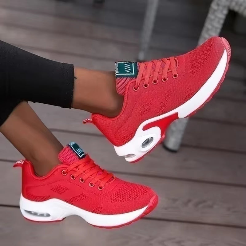 Tênis Feminino Plataforma Chunky Respirável