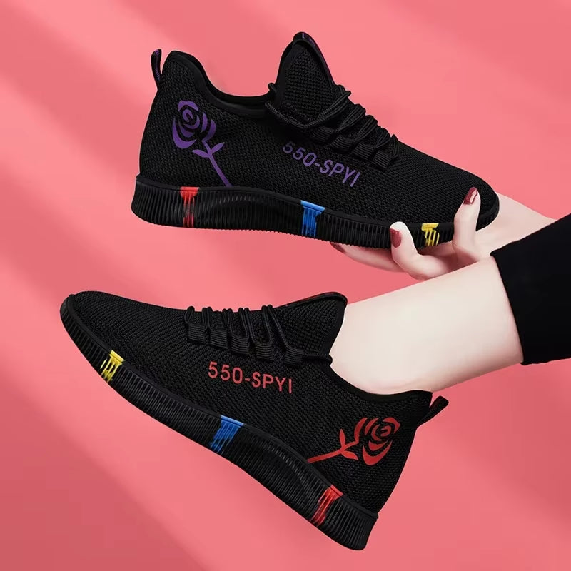 Tênis Feminino Plataforma Air Mesh Leve