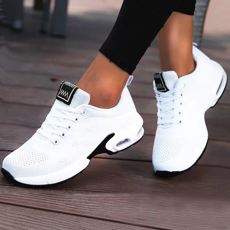 Tênis Feminino Plataforma Chunky Respirável