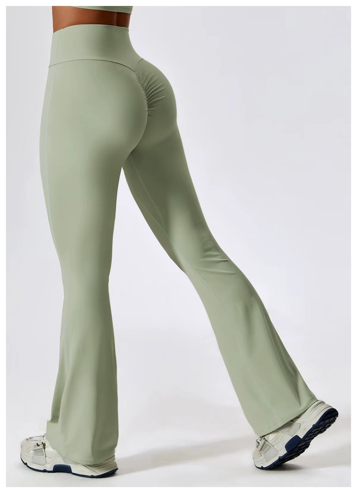 Legging Flare Cintura Alta Boca De Sino