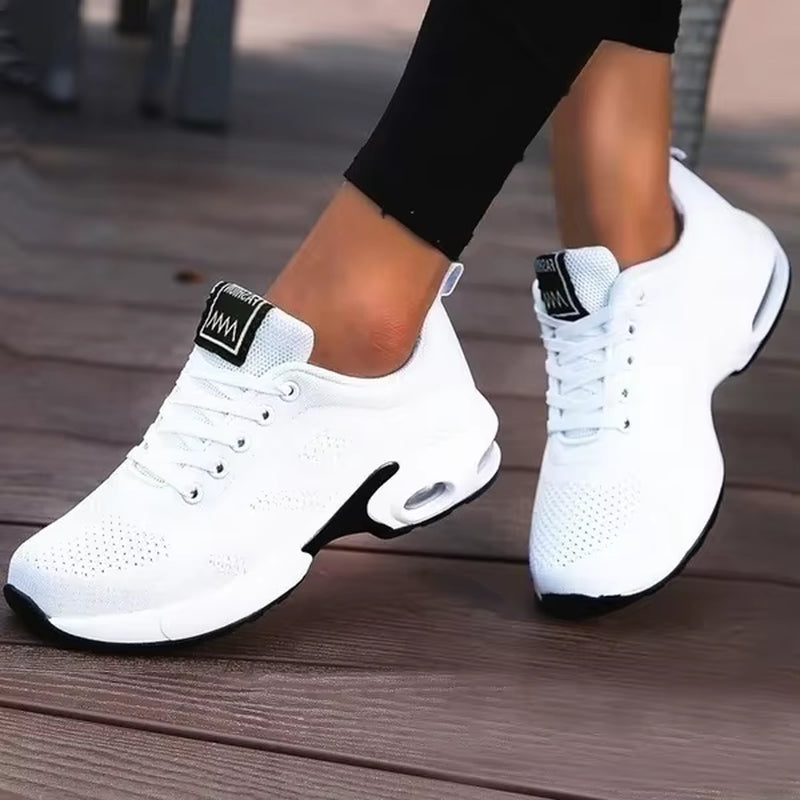Tênis Feminino Plataforma Chunky Respirável