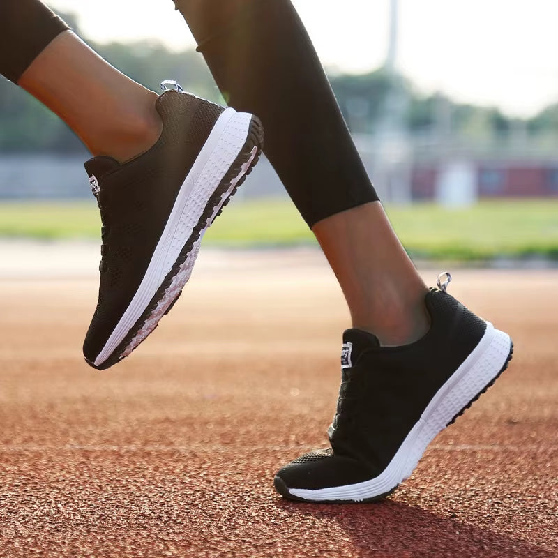 Tênis Feminino Casual Air Mesh Respirável