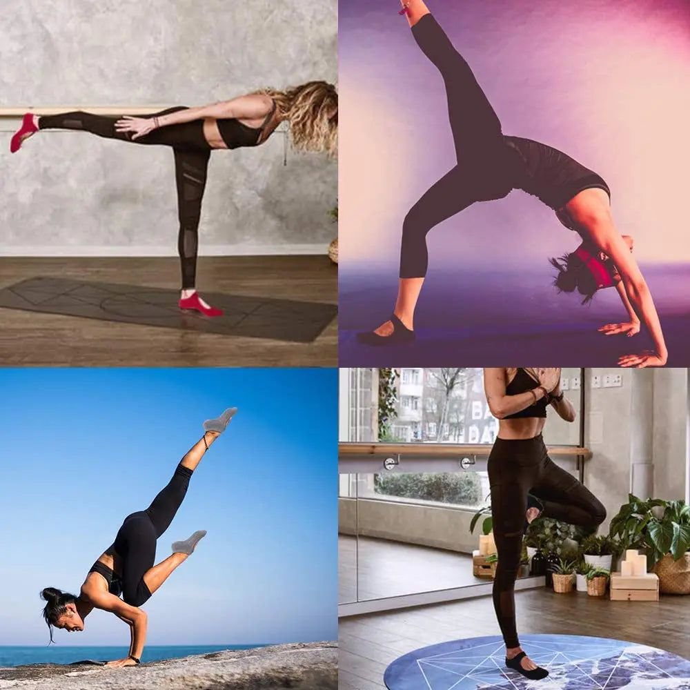 Meia Pilates Antiderrapante Estilo Bailarina