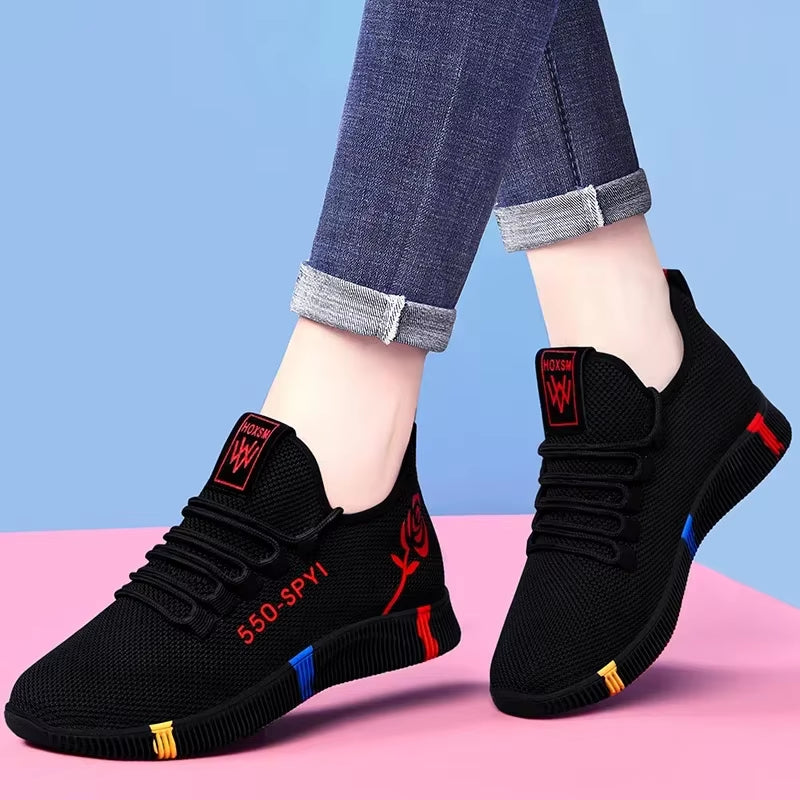Tênis Feminino Plataforma Air Mesh Leve