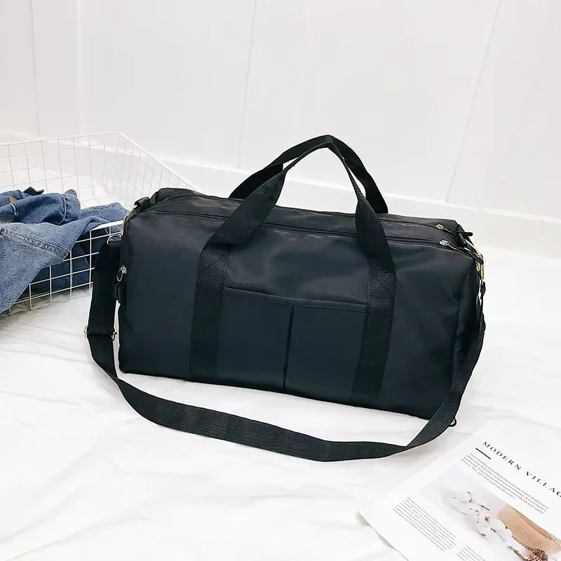 Bolsa De Academia Impermeável Com Porta-Tapete E Compartimento Para Tênis