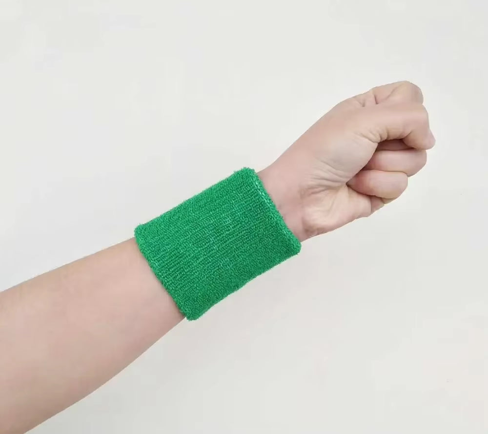 Women Wristband Sports Sweatband Hand Band Sweat Wrist Support Brace Wrap Guards for Gym Volleyball Basketball Children Tennis