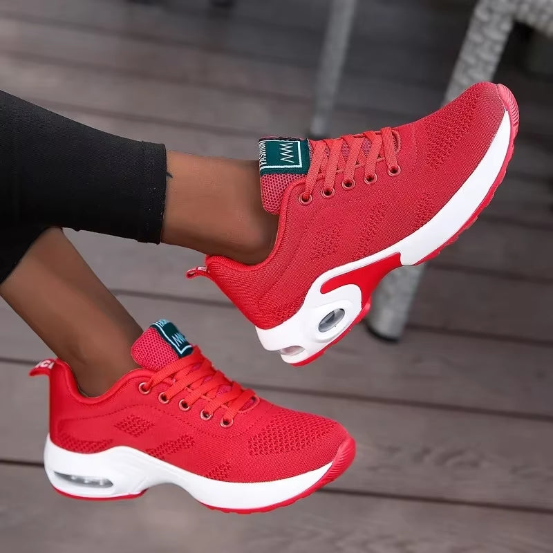 Tênis Feminino Plataforma Chunky Respirável