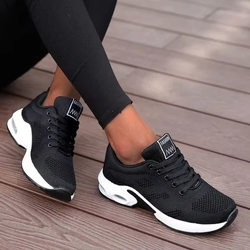 Tênis Feminino Plataforma Chunky Respirável