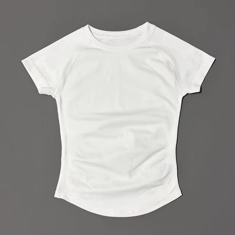 Sports Short Sleeve Top Women Gym Yoga Top Workout Clothes Sports T Shirt Fitness Activewear Running Tight Tops